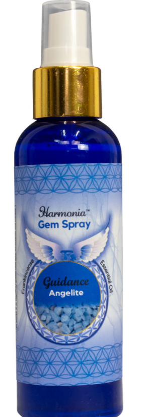 Harmonia Gem Spray 5oz - Guidance Angelite - Click Image to Close